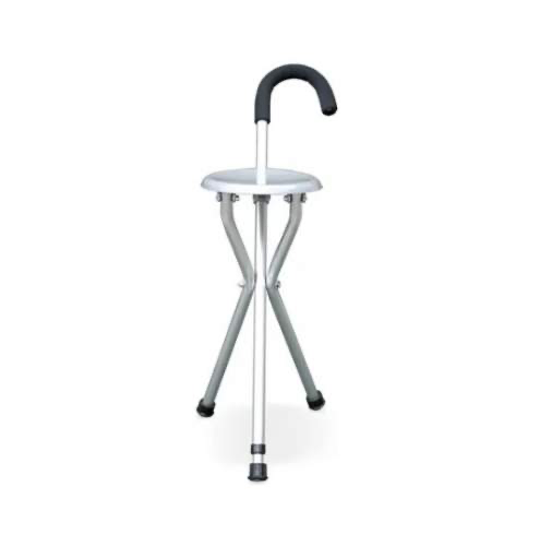 [BPL01] BASTON CON ASIENTO PLATO ESTRUCTURA CROMADA